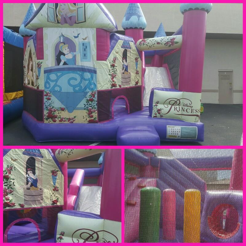 5in1 princess bounce house combo